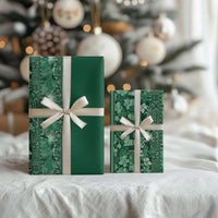 Hawaiian Tribal Elements Hibiscus Wrapping Paper Green Pattern LT9 - Polynesian Pride