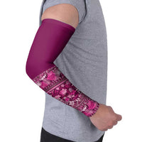 Hawaiian Tribal Elements Hibiscus Arm Sleeves Pink Pattern LT9 - Polynesian Pride