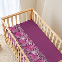 Hawaiian Tribal Elements Hibiscus Baby Bed Cover Pink Pattern LT9 - Polynesian Pride