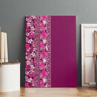 Hawaiian Tribal Elements Hibiscus Canvas Wall Art Pink Pattern LT9 - Polynesian Pride