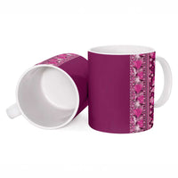 Hawaiian Tribal Elements Hibiscus Ceramic Mug Pink Pattern LT9 - Polynesian Pride