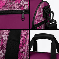 Hawaiian Tribal Elements Hibiscus Duffle Bag Pink Pattern LT9 - Polynesian Pride