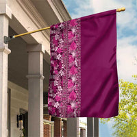 Hawaiian Tribal Elements Hibiscus Garden Flag Pink Pattern LT9 House Flag Pink - Polynesian Pride