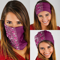 Hawaiian Tribal Elements Hibiscus Neck Gaiter Pink Pattern LT9 - Polynesian Pride