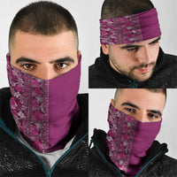 Hawaiian Tribal Elements Hibiscus Neck Gaiter Pink Pattern LT9 - Polynesian Pride