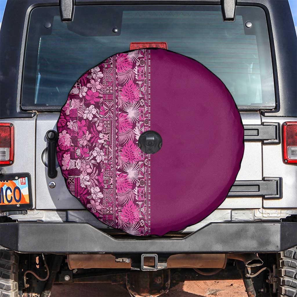 Hawaiian Tribal Elements Hibiscus Spare Tire Cover Pink Pattern LT9 Pink - Polynesian Pride