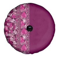 Hawaiian Tribal Elements Hibiscus Spare Tire Cover Pink Pattern LT9 - Polynesian Pride