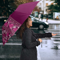 Hawaiian Tribal Elements Hibiscus Umbrella Pink Pattern LT9 - Polynesian Pride