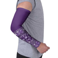 Hawaiian Tribal Elements Hibiscus Arm Sleeves Purple Pattern LT9 - Polynesian Pride