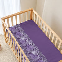 Hawaiian Tribal Elements Hibiscus Baby Bed Cover Purple Pattern LT9 - Polynesian Pride