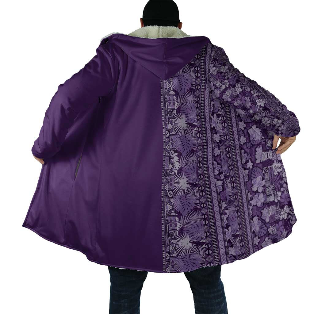Hawaiian Tribal Elements Hibiscus Cloak Purple Pattern LT9 - Polynesian Pride
