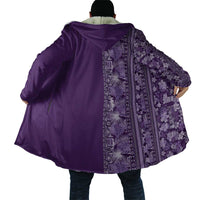 Hawaiian Tribal Elements Hibiscus Cloak Purple Pattern LT9 - Polynesian Pride