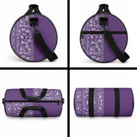 Hawaiian Tribal Elements Hibiscus Duffle Bag Purple Pattern LT9 - Polynesian Pride