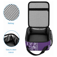 Hawaiian Tribal Elements Hibiscus Lunch Bag Purple Pattern LT9 - Polynesian Pride