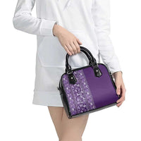 Hawaiian Tribal Elements Hibiscus Shoulder Handbag Purple Pattern LT9 - Polynesian Pride