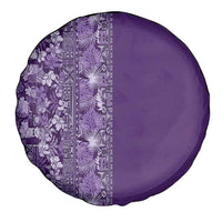 Hawaiian Tribal Elements Hibiscus Spare Tire Cover Purple Pattern LT9 - Polynesian Pride