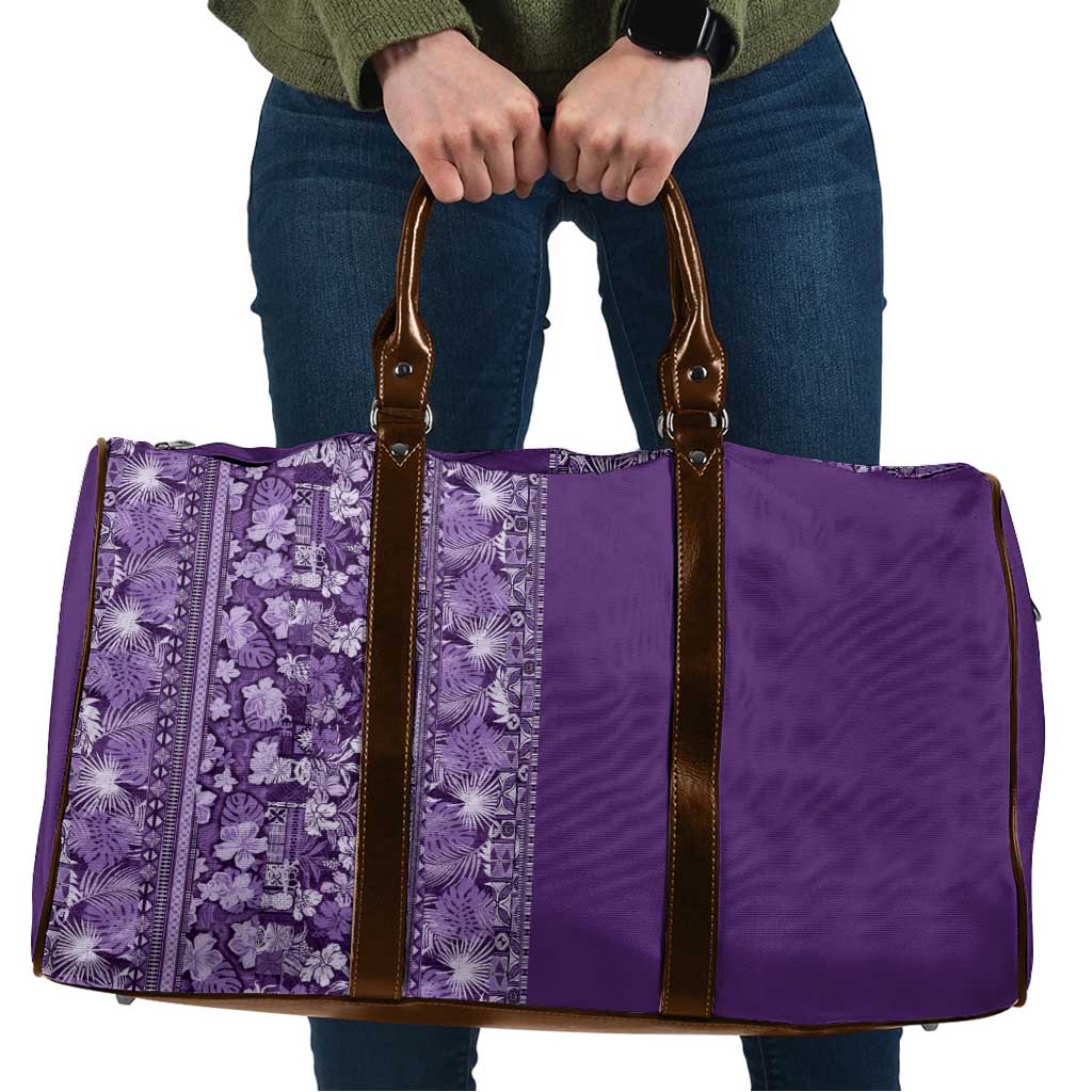 Hawaiian Tribal Elements Hibiscus Travel Bag Purple Pattern LT9 Purple - Polynesian Pride