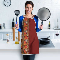 Hawaiian Tribal Elements Hibiscus Apron Red Pattern LT9 - Polynesian Pride