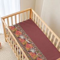 Hawaiian Tribal Elements Hibiscus Baby Bed Cover Red Pattern LT9 - Polynesian Pride