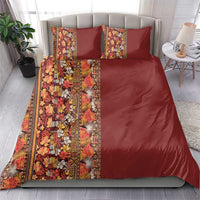 Hawaiian Tribal Elements Hibiscus Bedding Set Red Pattern LT9 - Polynesian Pride