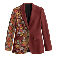 Hawaiian Tribal Elements Hibiscus Blazer Red Pattern LT9 Unisex Red - Polynesian Pride