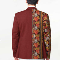 Hawaiian Tribal Elements Hibiscus Blazer Red Pattern LT9 - Polynesian Pride