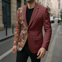 Hawaiian Tribal Elements Hibiscus Blazer Red Pattern LT9 - Polynesian Pride