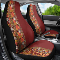Hawaiian Tribal Elements Hibiscus Car Seat Cover Red Pattern LT9 - Polynesian Pride