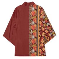 Hawaiian Tribal Elements Hibiscus Kimono Red Pattern LT9 - Polynesian Pride