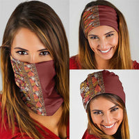 Hawaiian Tribal Elements Hibiscus Neck Gaiter Red Pattern LT9 - Polynesian Pride