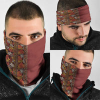 Hawaiian Tribal Elements Hibiscus Neck Gaiter Red Pattern LT9 - Polynesian Pride
