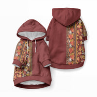 Hawaiian Tribal Elements Hibiscus Pet Hoodie Red Pattern LT9 Pullover Red - Polynesian Pride