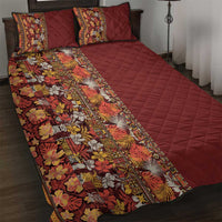 Hawaiian Tribal Elements Hibiscus Quilt Bed Set Red Pattern LT9 Red - Polynesian Pride