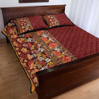 Hawaiian Tribal Elements Hibiscus Quilt Bed Set Red Pattern LT9 - Polynesian Pride