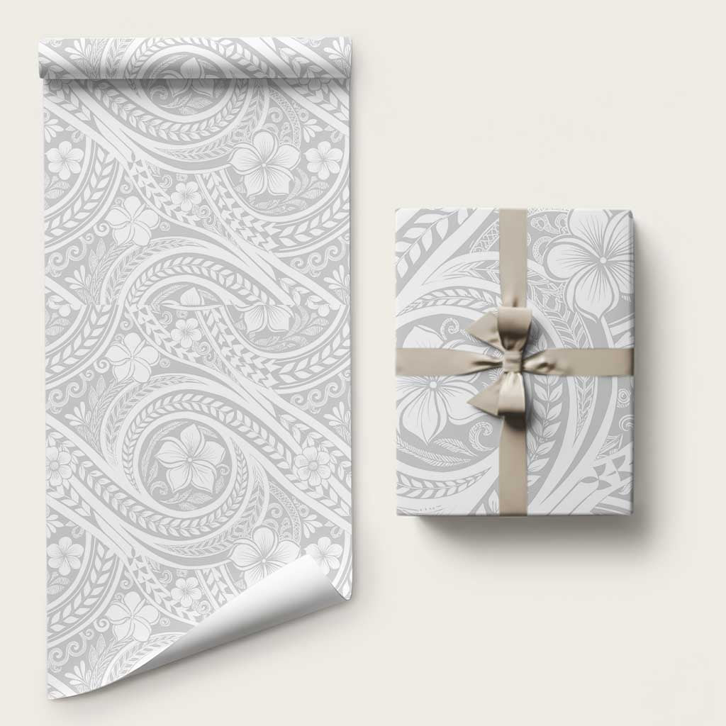 Lotu Tamaiti Samoan Polynesian Tribal Wrapping Paper LT9 58" × 23" White - Polynesian Pride
