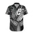 Polynesia Hawaiian Shirt Whale Tale and Polynesian Sunset Plumeria Black LT9 Black - Polynesian Pride