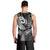 Polynesia Men Tank Top Whale Tale and Polynesian Sunset Plumeria Black LT9 - Polynesian Pride