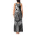 Polynesia Tank Maxi Dress Whale Tale and Polynesian Sunset Plumeria Black LT9 - Polynesian Pride