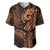 Polynesia Baseball Jersey Whale Tale and Polynesian Sunset Plumeria Gold LT9 Gold - Polynesian Pride