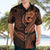 Polynesia Hawaiian Shirt Whale Tale and Polynesian Sunset Plumeria Gold LT9 - Polynesian Pride