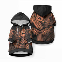 Whale Tale and Polynesian Sunset Plumeria Gold Pet Hoodie LT9 Pullover Gold - Polynesian Pride
