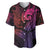 Polynesia Baseball Jersey Whale Tale and Polynesian Sunset Plumeria Pink LT9 Pink - Polynesian Pride