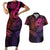 Polynesia Couples Matching Short Sleeve Bodycon Dress and Hawaiian Shirt Whale Tale and Polynesian Sunset Plumeria Pink LT9 Pink - Polynesian Pride