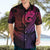 Polynesia Hawaiian Shirt Whale Tale and Polynesian Sunset Plumeria Pink LT9 - Polynesian Pride