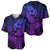 Polynesia Baseball Jersey Whale Tale and Polynesian Sunset Plumeria Purple LT9 - Polynesian Pride