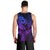 Polynesia Men Tank Top Whale Tale and Polynesian Sunset Plumeria Purple LT9 - Polynesian Pride