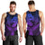 Polynesia Men Tank Top Whale Tale and Polynesian Sunset Plumeria Purple LT9 - Polynesian Pride