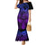 Polynesia Mermaid Dress Whale Tale and Polynesian Sunset Plumeria Purple LT9 Women Purple - Polynesian Pride