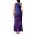 Polynesia Tank Maxi Dress Whale Tale and Polynesian Sunset Plumeria Purple LT9 - Polynesian Pride