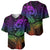 Polynesia Baseball Jersey Whale Tale and Polynesian Sunset Plumeria Rainbow LT9 - Polynesian Pride